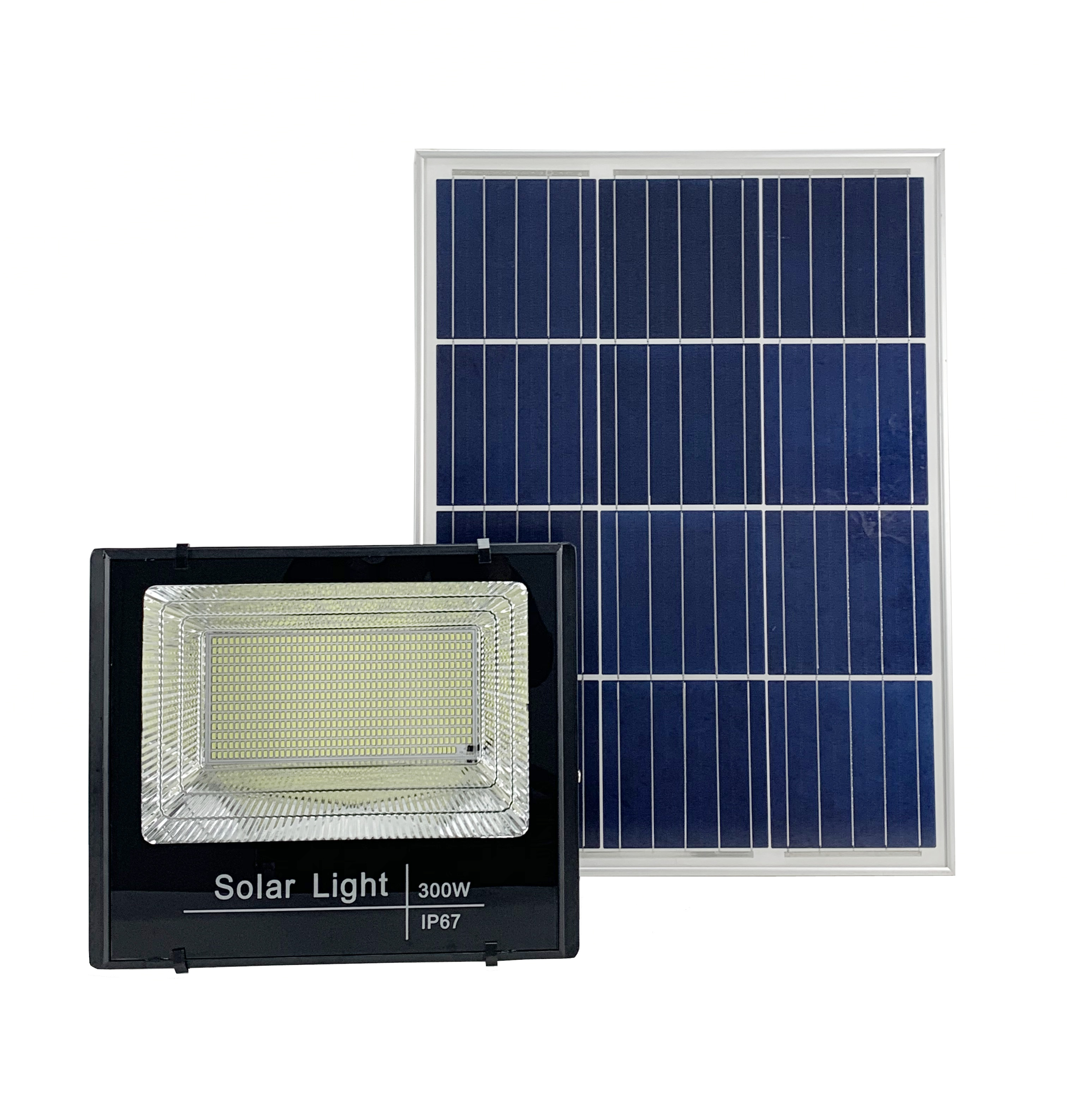 Luz solar, Farola solar, Luz de inundación solar, Indicador de capacidad de la batería, 50W, 100W, 200W, 300W, Exterior 