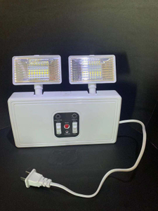 Batería recargable LED Twin Heads 2X3w Luz de emergencia