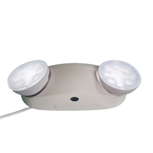 Luz LED recargable de emergencia con dos cabezales