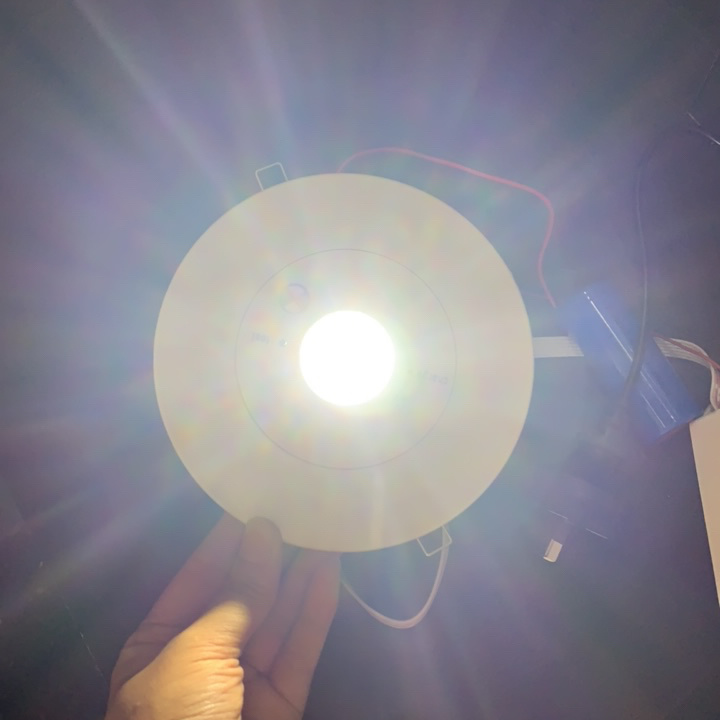 Lámpara de techo con batería recargable de emergencia empotrada LED Downlight